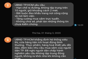 Nhà mạng phát thông báo khuyên người dân ở nhà trước cuộc gọi