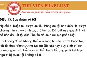 "Suy đoán có tội" và sự bất an 