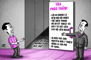 Đem cửa sắt rào lối đi chung, bị tòa buộc tháo dỡ, còn mất phí thẩm định 7 triệu