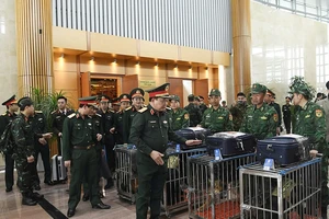 80 quân nhân Việt Nam mang theo lương khô và 6 chó nghiệp vụ đến Myanmar