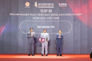 Tập đoàn TTC được vinh danh Top 10 Doanh nghiệp phát triển Bất động sản Công nghiệp hàng đầu Việt Nam