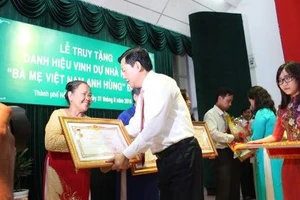 TP.HCM: Truy tặng 40 danh hiệu “Bà mẹ Việt Nam anh hùng“