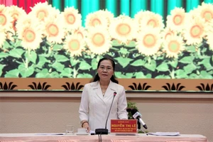 Chủ tịch HĐND TP.HCM Nguyễn Thị Lệ phát biểu kết luận tại cuộc họp. Ảnh: THANH TUYỀN