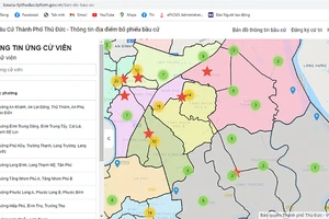 TP Thủ Đức ra mắt trang điện tử về bầu cử
