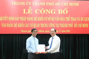 TP.HCM sáp nhập Đảng bộ Khối cơ sở Bộ VH-TT&DL vào Đảng bộ Khối các cơ quan Trung ương 