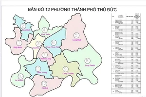 Chi tiết trụ sở 12 phường tại TP Thủ Đức từ ngày 1-7
