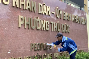 Gắn bảng tên phường Thủ Đức, Hiệp Bình... tại TP.HCM