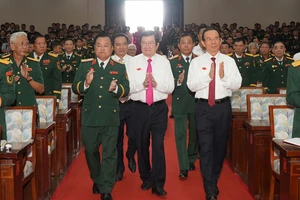 Bí thư Nguyễn Văn Nên dự Đại hội đảng bộ Quân sự TP.HCM lần thứ nhất