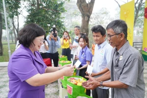 Trao quà Tết, khánh thành đường đèn năng lượng mặt trời tại xã Bình Chánh