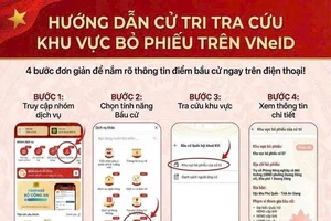 Cử tri có thể đăng ký bỏ phiếu tại nơi tạm trú qua VNeID