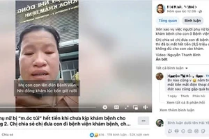 Sự thật về clip người phụ nữ cầu cứu vì bị móc túi trước cổng bệnh viện