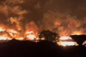 Cháy kinh hoàng tại xưởng sản xuất đèn cầy ở Tây Ninh