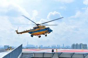 Nghiệm thu bãi đáp trực thăng thứ hai của Bệnh viện Quân y 175