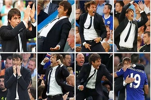 Antonio Conte và những cung bậc cảm xúc trong trận thắng West Ham