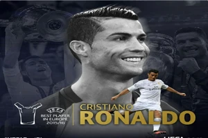 Ronaldo được vinh danh là 'Cầu thủ xuất sắc nhất châu Âu'