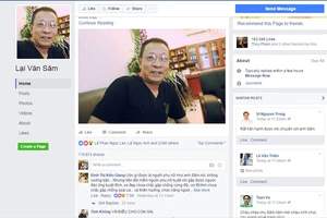 Tất cả Facebook có tên Lại Văn Sâm đều là giả mạo