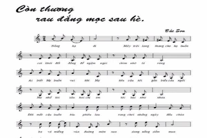 Cho phép phổ biến bài 'Còn thương rau đắng mọc sau hè'