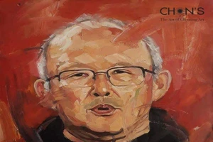 Tranh vẽ HLV Park Hang Seo được đấu giá từ 117 triệu đồng