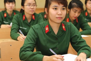 Bộ Quốc phòng công bố điểm nhận hồ sơ trường quân đội