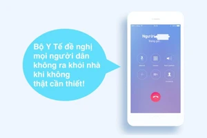 Lời nhắc của Bộ Y tế trên điện thoại không bị tính cước