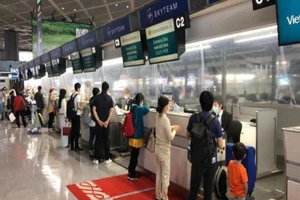 Các công dân Việt Nam từ Nhật Bản về nước. Ảnh BNG