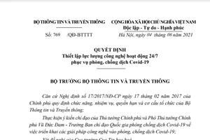 Bộ TT&TT lập 'biệt đội' công nghệ phòng, chống dịch COVID-19