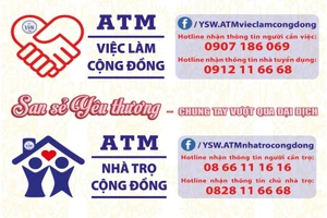 TP.HCM có ATM việc làm cộng đồng và ATM phòng trọ cộng đồng 