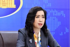 Người phát ngôn Lê Thị Thu Hằng. Ảnh: NGUYỄN HỒNG