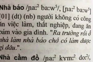 Nhà văn trong đời sống và ‘nhà báo’ trong từ điển