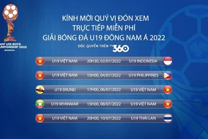  TV360 Viettel công bố bản quyền phát sóng giải U-19 Đông Nam Á 