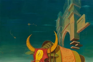 Xem 'Ký ức xuyên không' trong tranh của họa sĩ Lê Thanh Bình