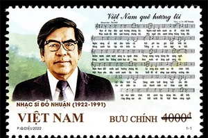 Ra mắt bộ tem 'Kỷ niệm 100 năm sinh Nhạc sĩ Đỗ Nhuận (1922-2022)'