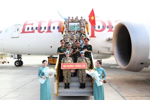 Đội Công binh số 2 lên đường thực hiện nhiệm vụ tại Phái bộ UNISFA