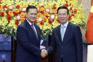 Chủ tịch nước Võ Văn Thưởng tiếp Thủ tướng Campuchia