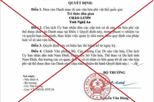 Đề nghị xử lý người thông tin Cháo lươn vào Danh mục Di sản văn hoá phi vật thể quốc gia