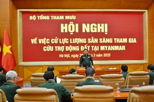 Bộ Quốc phòng đưa 79 quân nhân sang Myanmar cứu trợ động đất 