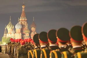 Hình ảnh Quân đội nhân dân Việt Nam tại buổi sơ duyệt lễ duyệt binh tại Nga 