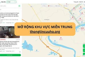Bản đồ phân luồng cứu hộ đã mở rộng ra vùng rốn lũ miền Trung 