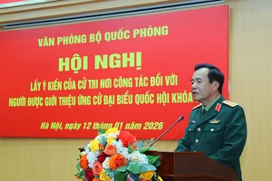 Thượng tướng Lê Đức Thái được giới thiệu ứng cử đại biểu Quốc hội khóa XVI