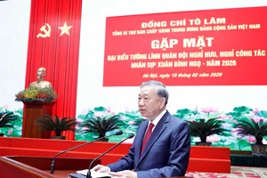 Tổng Bí thư gặp mặt các tướng lĩnh Quân đội nghỉ hưu dịp Xuân Bính Ngọ 2026