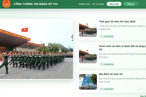 Bộ Quốc phòng tổ chức kỳ thi đánh giá năng lực phục vụ tuyển sinh năm 2026