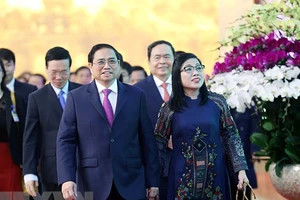 Thủ tướng và Phu nhân chiêu đãi đoàn ngoại giao nhân dịp Tết cổ truyền