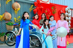 Đến đường xuân Cô Giang ngắm hoa, check in chụp ảnh 