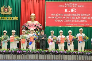 Công an Lâm Đồng điều động, bổ nhiệm 10 trưởng phòng, trưởng huyện