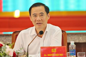 Quyền Bí thư Tỉnh uỷ Lâm Đồng Nguyễn Thái Học làm việc với Đảng uỷ Công an tỉnh