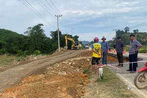 Thông xe tuyến đường kết nối 3 huyện phía Nam tỉnh Lâm Đồng sau sạt lở