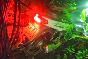 2 thiếu niên 14 tuổi uống rượu say, tông vào trụ điện