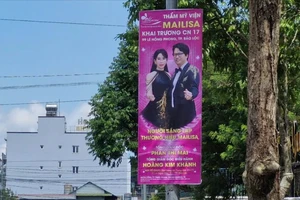 Tháo gỡ quảng cáo khai trương chi nhánh thẩm mỹ Mailisa ở tỉnh Lâm Đồng