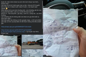 Khánh Hòa: Xác minh thông tin quán cơm ở huyện Vạn Ninh bị tố 'chặt chém' 