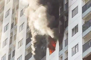 Bên trong căn hộ ở tầng 16 của chung cư PH, nơi xảy ra vụ cháy khiến 2 người tử vong